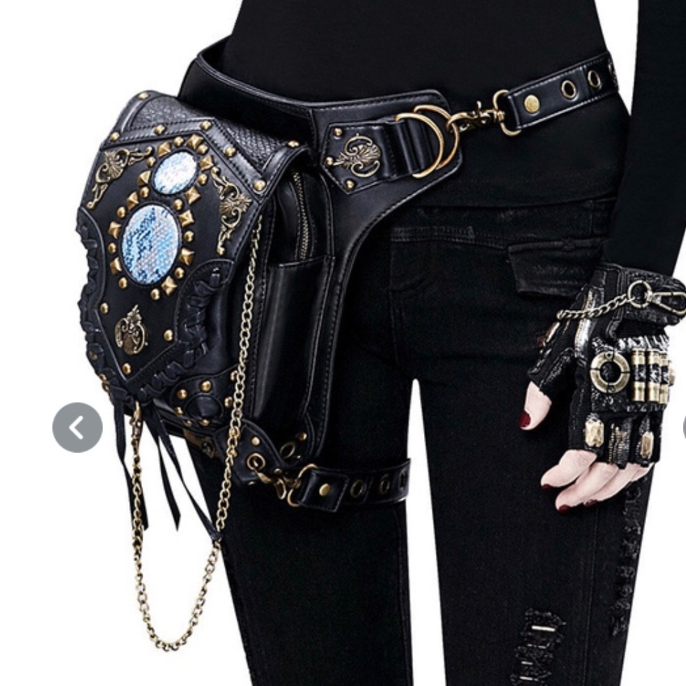 Steampunk Belly Bag Backpack Fanny Bag